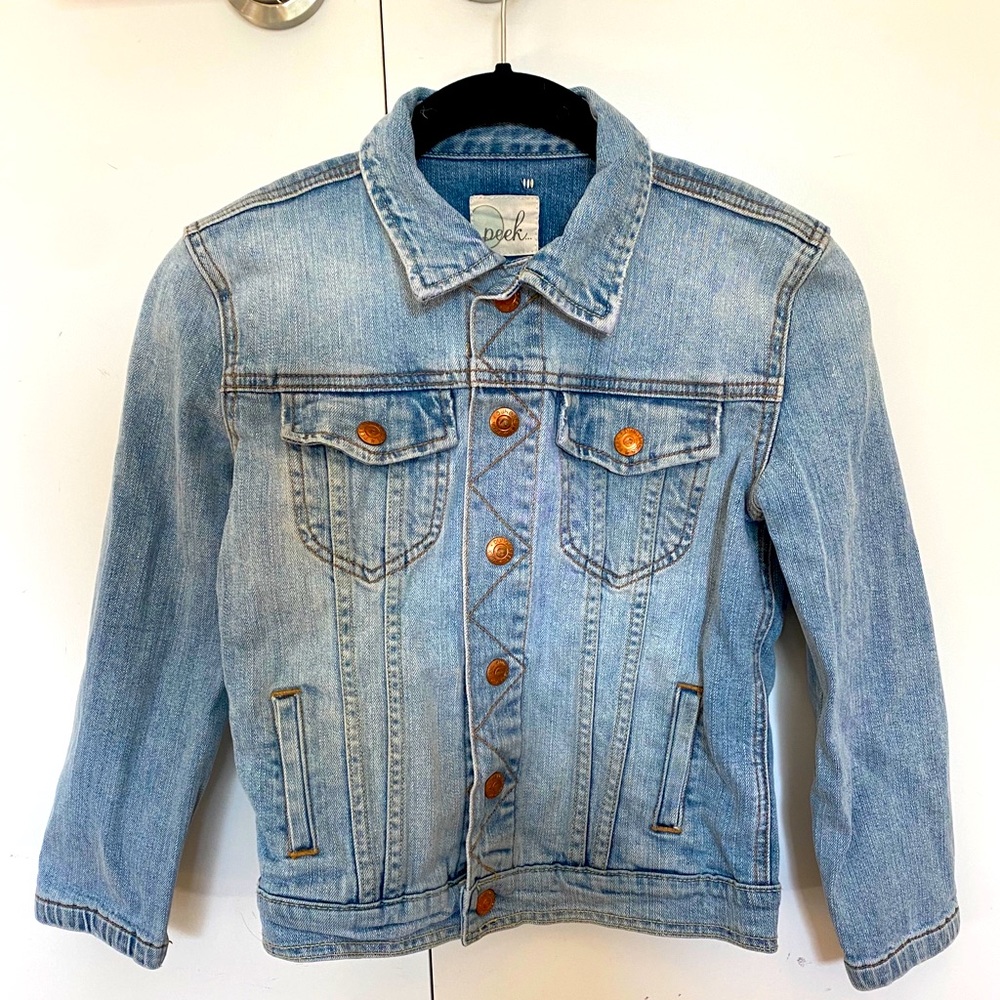 Girls Butterfly Jean Jacket - Picture 2 of 4